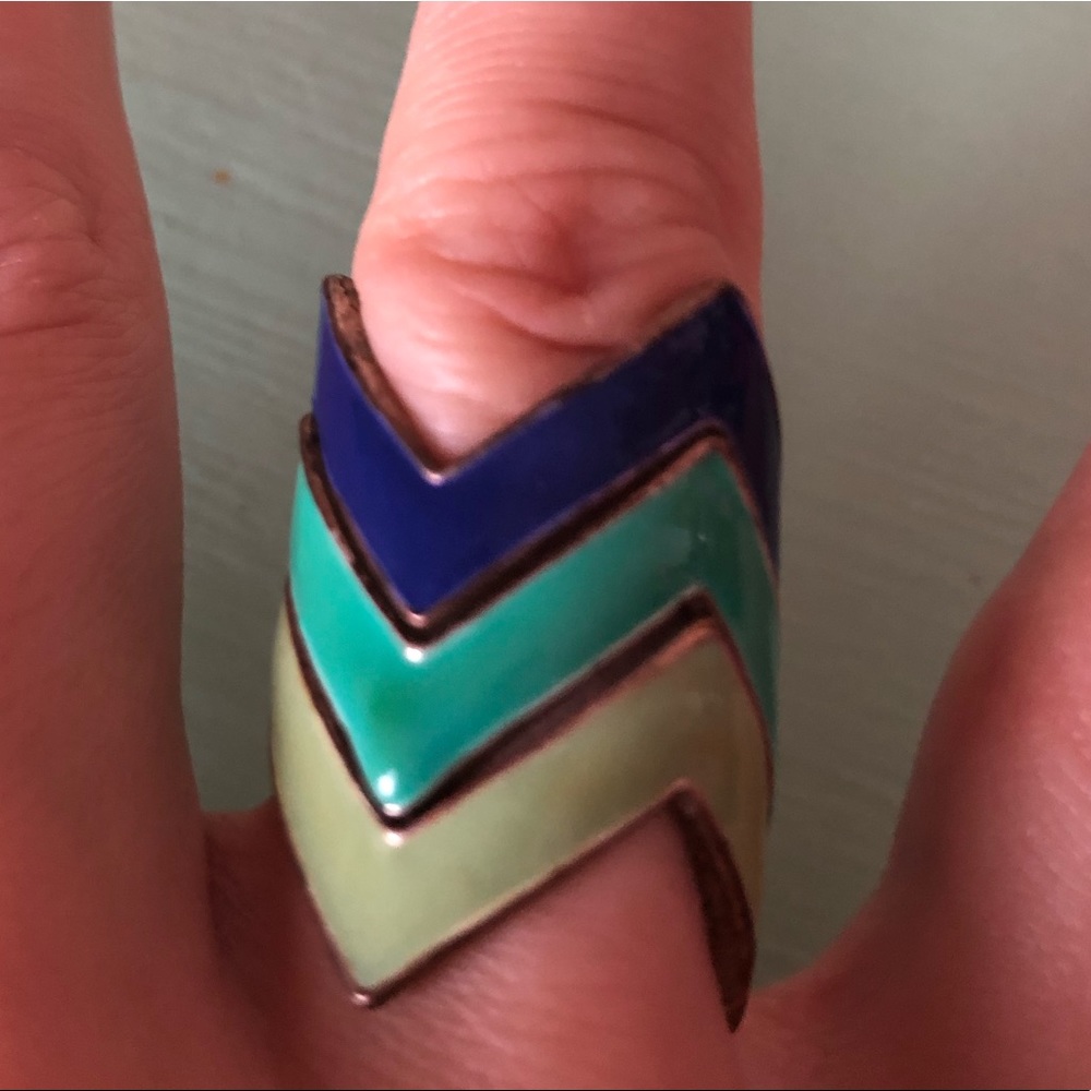 Stackable Chevron Rings (Set of 3)